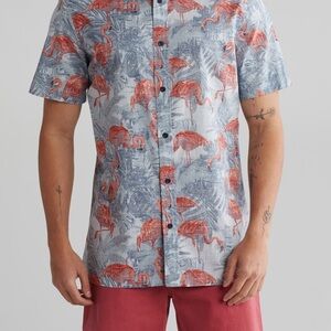 Tropical flamingo shirt